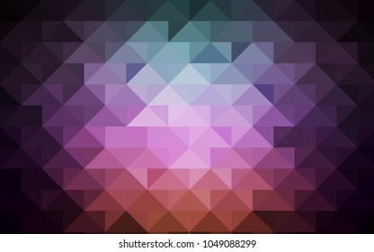 Dark Pink, Green vector abstract mosaic background. Glitter abstract illustration with an elegant design. The textured pattern can be used for background.
