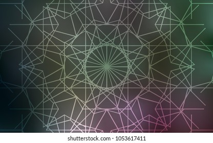 Dark Pink, Green vector abstract doodle background. An elegant bright illustration with lines drawn by child in Natural style. Brand-new design for your business.