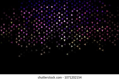 Dark Pink, Green vector abstract colorful background, which consist of triangles. Pattern with colored triangles on white background.