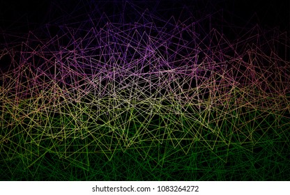 Dark Pink, Green vector abstract colorful background, which consist of triangles. Pattern with colored triangles on white background.