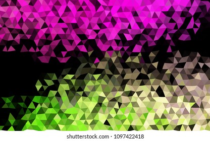 Dark Pink, Green vector abstract mosaic background. Shining colored illustration in a Brand new style. The completely new template can be used for your brand book.
