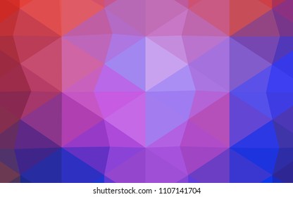 Dark Pink, Green vector abstract mosaic pattern. A sample with polygonal shapes. The template for cell phone's backgrounds.