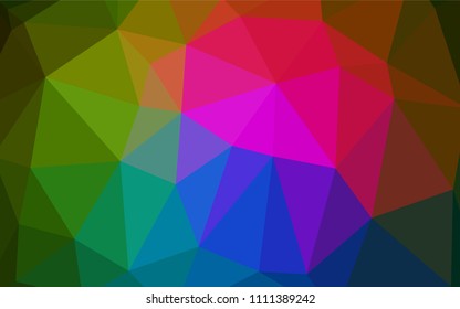 Dark Pink, Green vector abstract polygonal template. Polygonal abstract illustration with gradient. The template for cell phone's backgrounds.
