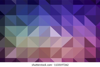 Dark Pink, Green vector abstract mosaic backdrop. Shining colorful illustration with triangles. Textured pattern for your backgrounds.