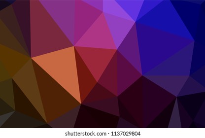Dark Pink, Green vector abstract mosaic background. Colorful illustration in abstract style with triangles. Completely new template for your banner.