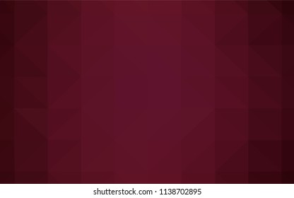 Dark Pink, Green vector abstract polygonal pattern. A sample with polygonal shapes. Triangular pattern for your design.