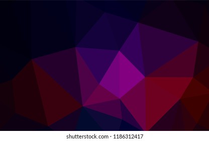 Dark Pink, Green vector abstract polygonal background. Polygonal abstract illustration with gradient. New template for your brand book.