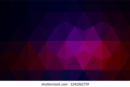 Dark Pink, Green vector abstract polygonal template. A sample with polygonal shapes. Textured pattern for your backgrounds.