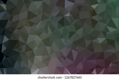 Dark Pink, Green vector abstract polygonal pattern. A completely new color illustration in a polygonal style. Pattern for a brand book's backdrop.