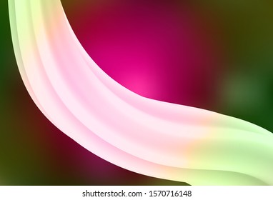 Dark Pink, Green vector abstract bright template. A completely new colored illustration in blur style. Background for a cell phone.