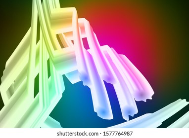 Dark Pink, Green vector abstract bright pattern. An elegant bright illustration with gradient. Elegant background for a brand book.