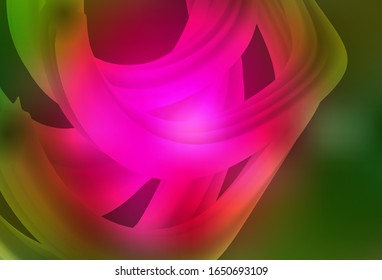 Dark Pink, Green vector abstract bright template. An elegant bright illustration with gradient. New style design for your brand book.