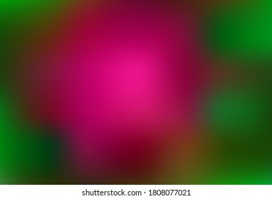 Dark Pink, Green vector abstract blurred background. A completely new colored illustration in blur style. Elegant background for a brand book.