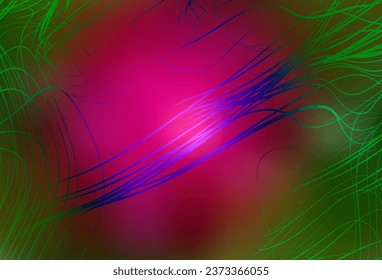 Pink oscuro, fondo abstracto vector verde borroso. Una ilustración de color completamente nueva en un estilo borroso. Marco elegante para un libro de marca.