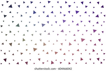 Dark Pink, Green vector abstract colorful background, which consist of triangles. Pattern with colored triangles on white background.