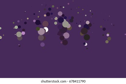 Dark Pink, Green vector abstract pattern with circles. Geometry template for your business design. Background with colored spheres.