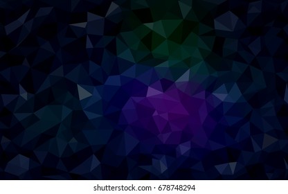 Dark Pink, Green vector abstract textured polygonal background. Blurry triangle design. Pattern can be used for background.