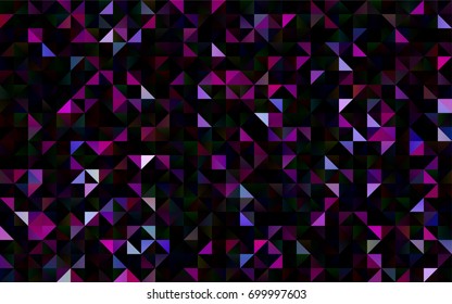 Dark Pink, Green vector abstract polygonal template. Creative illustration in halftone style with gradient. Triangular pattern for your business design.
