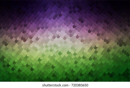 Dark Pink, Green vector abstract curved background. Colorful abstract illustration with gradient crooked lines. The template can be used as a background for cell phones.