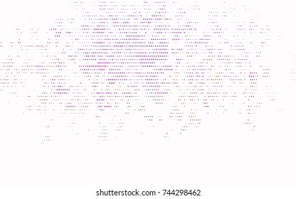 Dark Pink, Green vector abstract pattern with circles. Geometry template for your business design. Background with colored spheres.