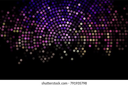 Dark Pink, Green vector abstract pattern with circles. Geometry template for your business design. Background with colored spheres.