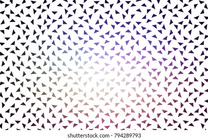 Dark Pink, Green vector abstract colorful background, which consist of triangles. Pattern with colored triangles on white background.