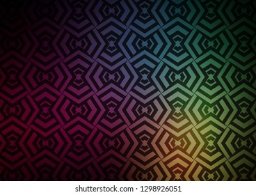 Dark Pink, Green vector backdrop with long lines. Shining colored illustration with narrow lines. Smart design for your business advert.
