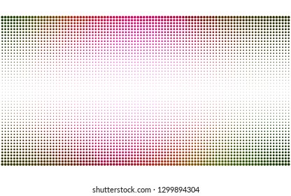 Dark Pink, Green vector  backdrop with dots. Illustration with set of shining colorful abstract circles. New template for your brand book.