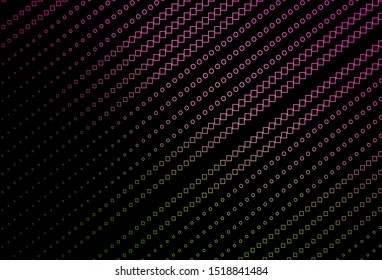 Dark Pink, Green vector backdrop with lines, rectangles. Decorative design in abstract style with rectangles. Pattern for websites, landing pages.