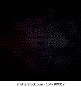 Dark Pink, Green vector backdrop with dots. Glitter abstract illustration with colorful drops. New template for a brand book.