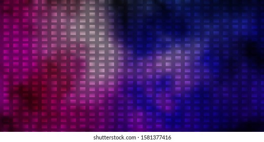 Dark Pink, Green vector backdrop with rectangles. Rectangles with colorful gradient on abstract background. Pattern for busines booklets, leaflets