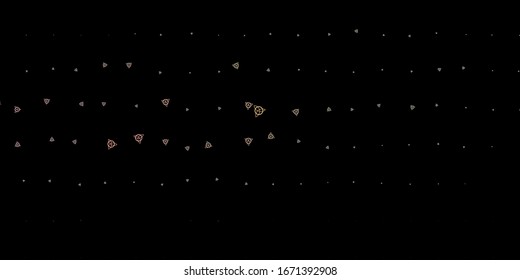 Dark Pink, Green vector backdrop with mystery symbols. Abstract illustration with gothic gradient shapes. Simple design for occult depiction.