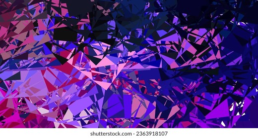Dark Pink, Green vector backdrop with chaotic shapes. Modern abstract illustration with gradient random forms. Smart design for your business.