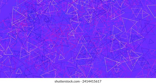 Dark Pink, Green vector backdrop with triangles, lines. Web material illustration with colorful abstract triangles. Landing pages material.