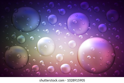 Dark Pink, Green vector background with bubbles. Blurred decorative design in abstract style with bubbles. The pattern can be used for beautiful websites.