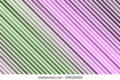 Dark Pink, Green vector background with straight lines. Lines on blurred abstract background with gradient. The pattern can be used for websites.