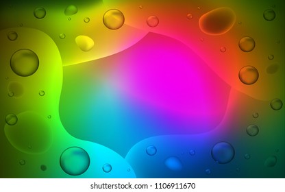 Dark Pink, Green vector background with bent ribbons. Glitter abstract illustration with wry lines. A new texture for your  ad, booklets, leaflets.