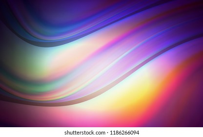 Dark Pink, Green vector background with bubble shapes. Glitter abstract illustration with wry lines. Pattern for your business design.