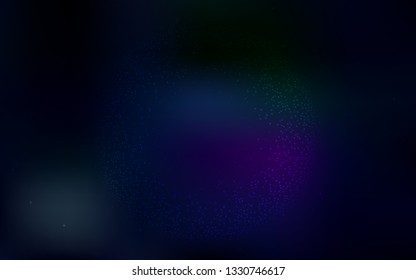 Dark Pink, Green vector background with astronomical stars. Space stars on blurred abstract background with gradient. Best design for your ad, poster, banner.