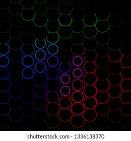 Dark Pink, Green vector background with circles. Abstract illustration with colorful spots in nature style. Pattern for business ads.