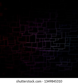 Dark Pink, Green vector background in polygonal style. New abstract illustration with rectangular shapes. Best design for your ad, poster, banner.