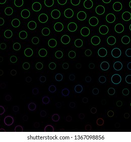 Dark Pink, Green vector background with circles. Abstract illustration with colorful spots in nature style. Design for posters, banners.