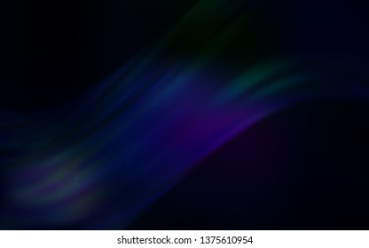 Dark Pink, Green vector background with galaxy stars. Shining colored illustration with bright astronomical stars. Pattern for futuristic ad, booklets.