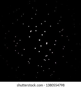Dark Pink, Green vector background with small and big stars. Blur decorative design in simple style with stars. Best design for your ad, poster, banner.