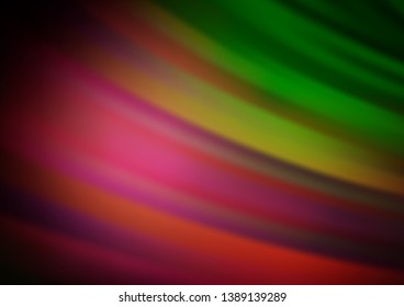 Dark Pink, Green vector background with straight lines. Lines on blurred abstract background with gradient. Pattern for business booklets, leaflets.