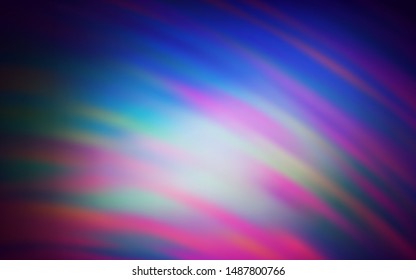 Dark Pink, Green vector background with curved lines. A shining illustration, which consists of curved lines. Abstract design for your web site.