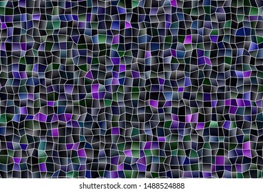 Dark Pink, Green vector background in polygonal style. Rectangles on abstract background with colorful gradient. Smart design for your business advert.