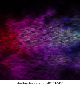 Dark Pink, Green vector background with triangles. Glitter abstract illustration with triangular shapes. Template for wallpapers.