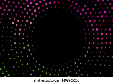 Dark Pink, Green vector background with rectangles. Modern abstract illustration with colorful rectangles. Pattern for commercials.