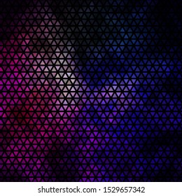 Dark Pink, Green vector background with polygonal style. Modern abstract illustration with colorful triangles. Best design for posters, banners.
